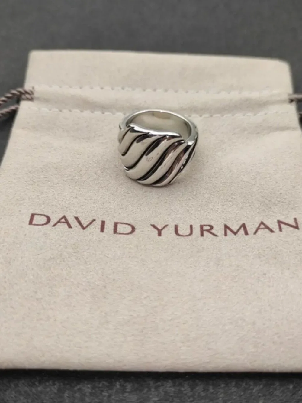 David Yurman Silver Wave Ring